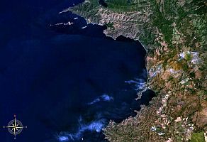 Golf von Papagayo in Costa Rica NASA