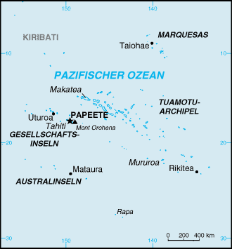 Gesellschaftsinseln Quelle: Central Intelligence Agency's World Factbook