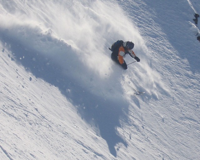 heli-skiing