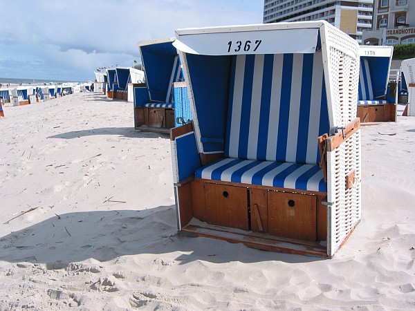 Strandkorb in Westerland, Sylt