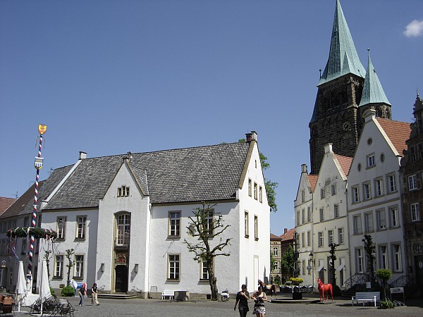 Der Marktplatz von Warendorf