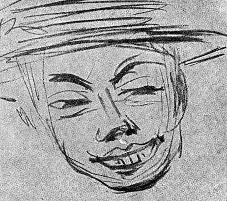 Käthe Kollwitz, Zeichnung von Heinrich Zille