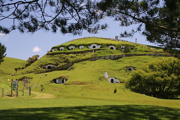 The location of Hobbiton, as used in the Lord of the Rings films