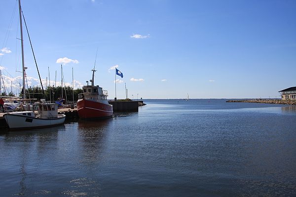 Der Ringkøbing Fjord vom Hafen in Ringkøbing